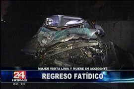 Empresaria peruana residente en Italia falleció tras accidentarse en la carretera Panamericana 