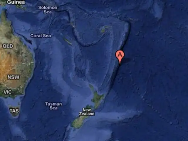 Sismo de 7.8 de magnitud remeció el noreste de Nueva Zelanda y Tonga