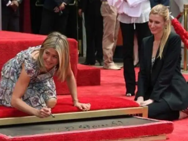 Jennifer Aniston se inmortalizó en el Paseo de la Fama de en Hollywood