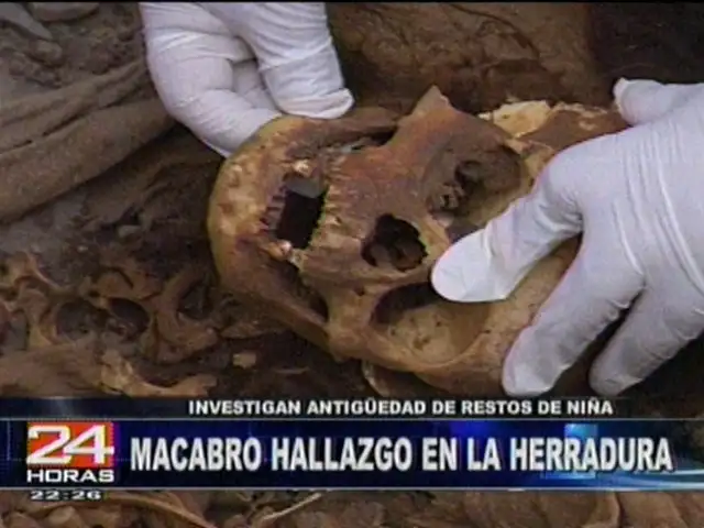 Trabajadores encuentran una calavera en La Herradura