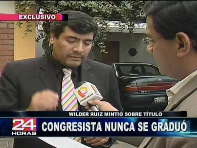Congresista electo Wilder Ruiz será investigado por el JNE tras denuncia de 24 Horas
