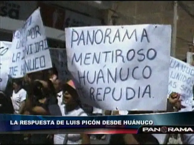  El presidente regional de Huanuco Luis Picón promueve protesta contra Panorama