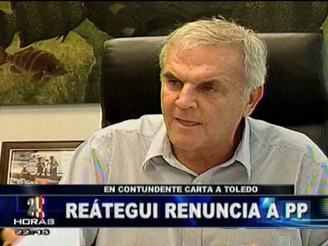 Se confirma renuncia de Javier Reátegui a la Secretaria General de Perú Posible   