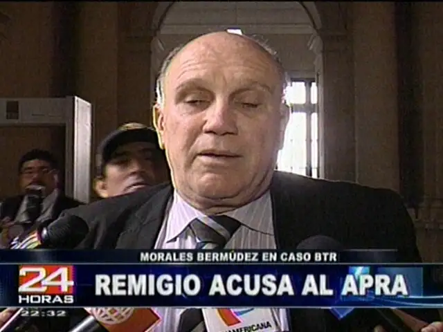 Ex ministro Remigio Morales Bermúdez asistió como testigo al juicio por el caso BTR