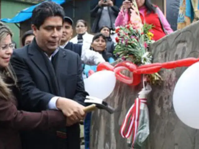 Inauguran muros de contención en asentamiento humano de VMT