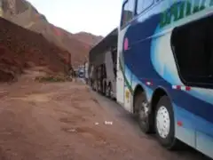 Transportistas quedaron varados en la localidad de Moche debido protesta de pobladores
