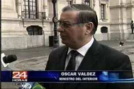 Ministro del Interior Oscar Valdés anunció reingeniería en la Policía Nacional 