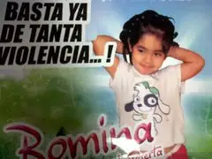 Pequeña Romina envió mensaje a la hija del congresista Reggiardo