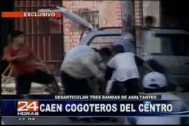 Bandas de "cogoteros" fueron arrestados en el Cercado de Lima