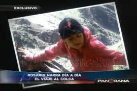 Expertos cuestionan versión de Rosario Ponce sobre sus días perdida en el Colca