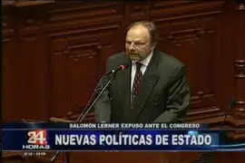 Congreso otorgó voto de confianza al Gabinete presidido por Salomón Lerner Ghitis