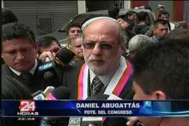 Presidente del Congreso Daniel Abugattás minimizó las críticas sobre el traslado del pleno a Ica