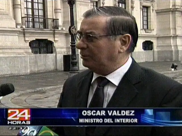 Ministro del Interior Oscar Valdés anunció reingeniería en la Policía Nacional 