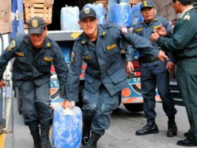 Policías de Huancayo incautaron insumos para elaborar drogas en la localidad de Constitución