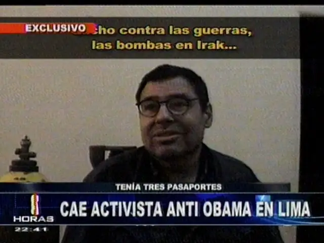 Norteamericano buscado por atentar contra el gobierno de Obama fue capturado en el aeropuerto Jorge Chávez