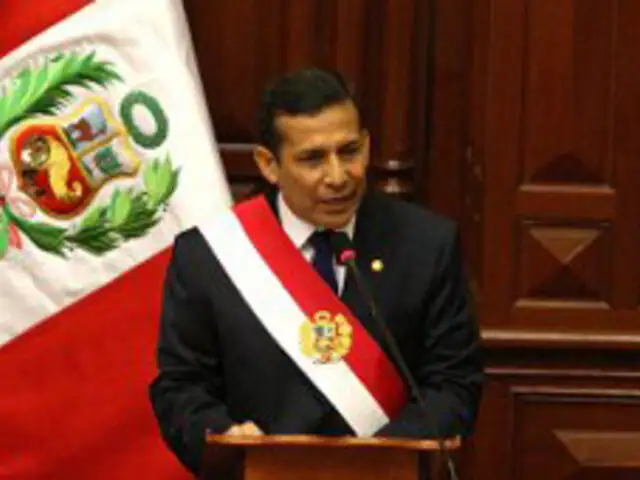 Jefe de Estado Ollanta Humala se solidarizó con el congresista Renzo Reggiardo 