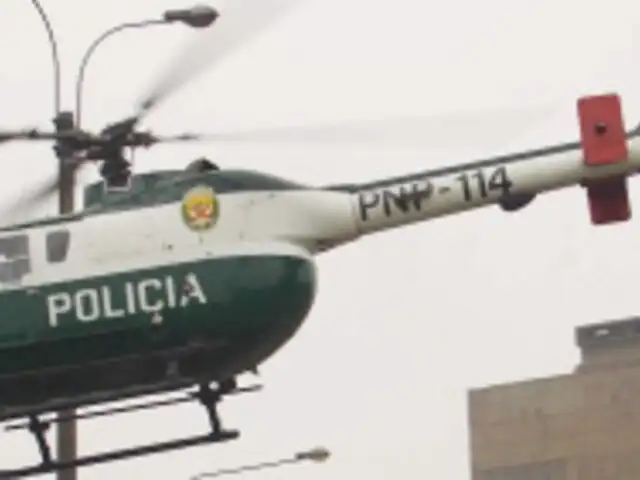 Helicópteros de la región Callao iniciarán patrullaje el próximo 21 de septiembre