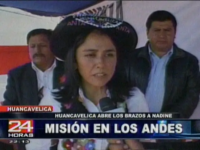 Nadine Heredia llevará ayuda a pobladores de Huancavelica afectados por el friaje