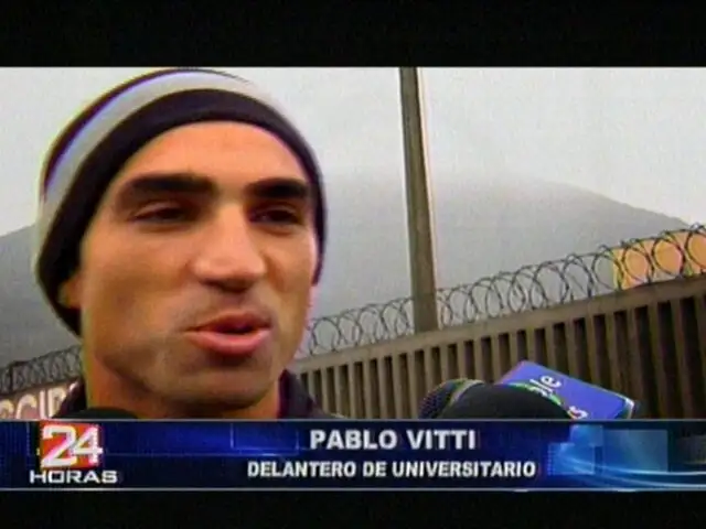 Jugador de Universitario Pablo Vitti se siente comprometido con el club a pesar de los problemas