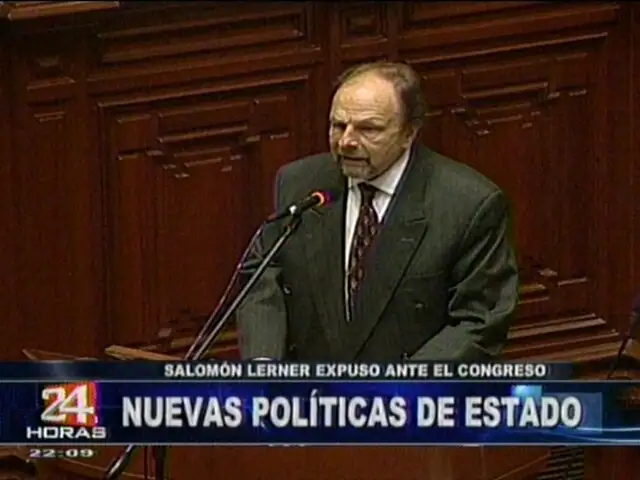 Congreso otorgó voto de confianza al Gabinete presidido por Salomón Lerner Ghitis