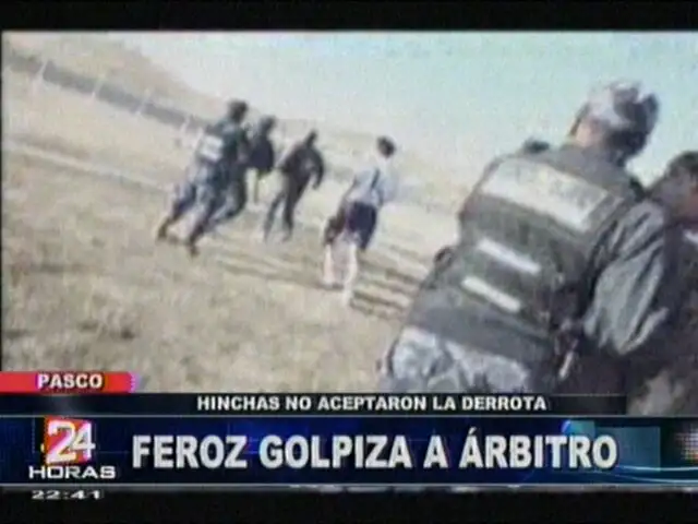 Atentan contra un árbitro de Copa Perú en Cerro de Pasco