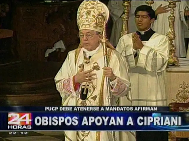 Conferencia Episcopal respaldó al cardenal Cipriani debido a los enfrentamientos con la PUCP