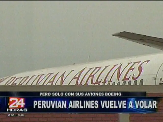 Peruvian Airlines volvió a operar tras autorización del MTC