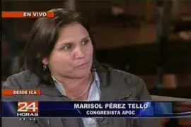 Congresista Marisol Pérez Tello destacó acercamiento a iqueños pero indica que se debe mejorar la experiencia