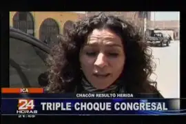 Congresista Cecilia Chacón sufrió accidente durante visita a Ica