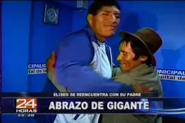 ”Gigante de Huanta” tuvo un emotivo encuentro con su padre 