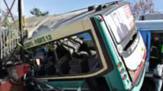 Identifican a peruanos fallecidos en choque de tren con bus en Argentina