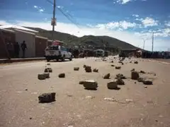 Transportistas de Puno acatan paro de 48 horas por obras inconclusas en Yunguyo