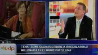 Jaime Salinas: Alcaldesa gobierna Lima asesorada por amigos y no por profesionales