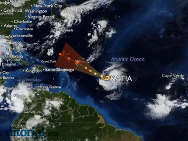 Tormenta tropical “Katia” se transformó en Huracán