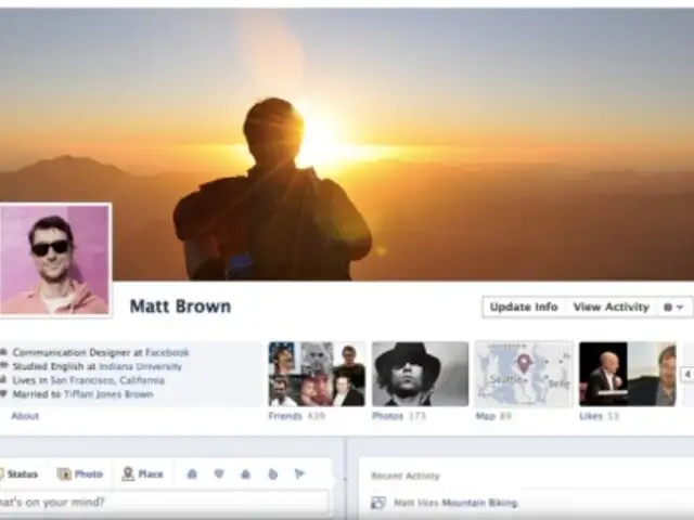Facebook denominó los cambios en la red social como el “TimeLine”