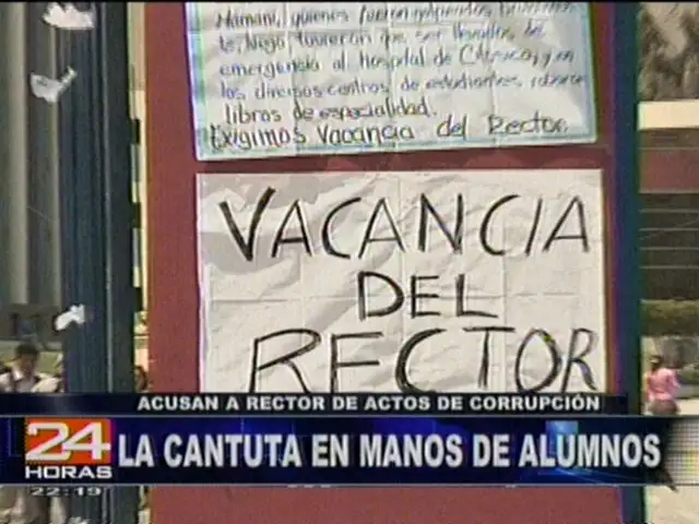 Estudiantes universitarios tomaron el local de “La Cantuta”