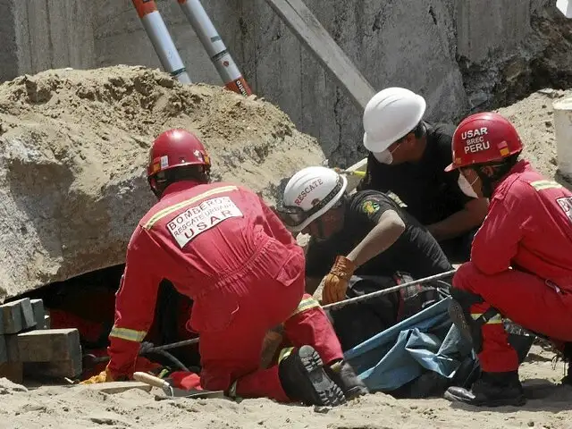 Obra de construcción se derrumba en Miraflores y deja un muerto