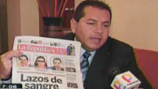 José Espinoza reconoce vínculo familiar entre su esposa y el denominado “Loco David”