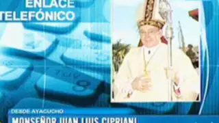 Cardenal Cipriani: La violencia no se arregla con palabras bonitas  sino con campaña de valores