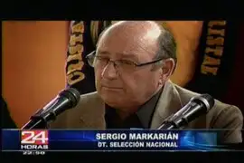 Sergio Markarián alabó el desempeño de Claudio Pizarro y Raúl RuiDíaz