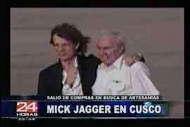 Mick Jagger deja Puerto Maldonado y se dirige al Cusco en avioneta