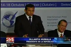 Presidente Humala: Lucha por la democracia une a los medios con el Estado