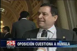 Tardía reacción del presidente Humala ante el caso Chehade causó criticas en el Congreso