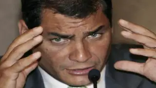 Rafael Correa indignado por celebraciones tras la muerte de Gadafi