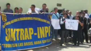 Trabajadores del INPE en Lambayeque realizan huelga por sentirse excluidos en el presupuesto