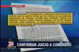 Comandos Chavín de Huantar serían enjuiciados por recomendación de la CIDH