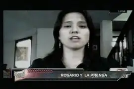 Rosario Ponce y la dura relación con la prensa
