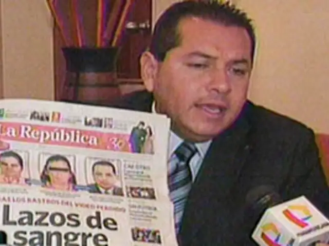 José Espinoza reconoce vínculo familiar entre su esposa y el denominado “Loco David”