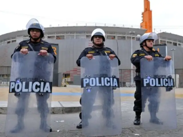 Más de siete mil policías brindarán seguridad durante el duelo Perú-Paraguay