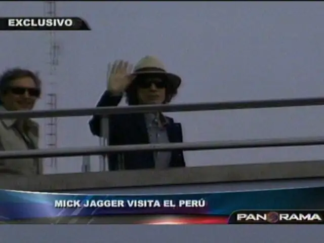 Imágenes de Mick Jagger en su recorrido por el Perú